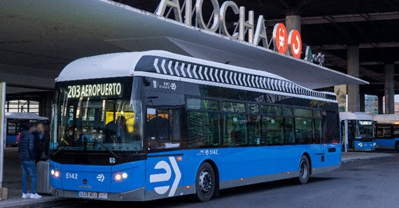 Bus del aeropuerto de Madrid al centro.